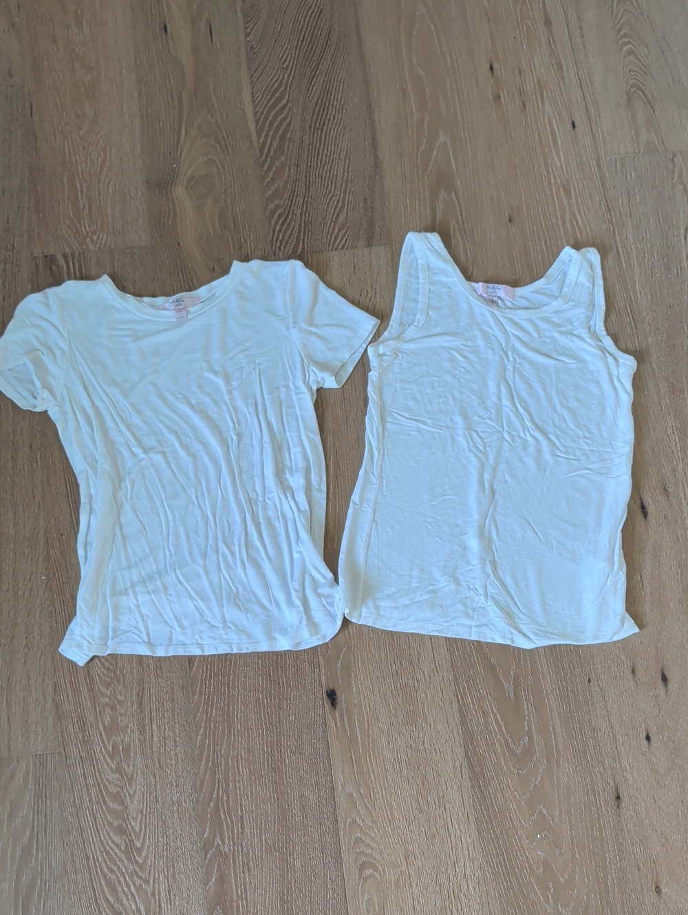Madewell Kids White Short-Sleeve Tee & White Tank Top Set